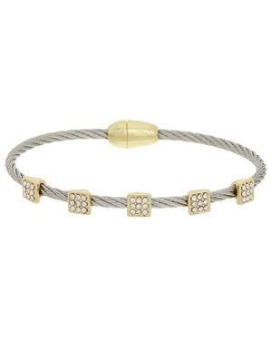 Juvell 18K Plated Bangle Bracelet - Metallic