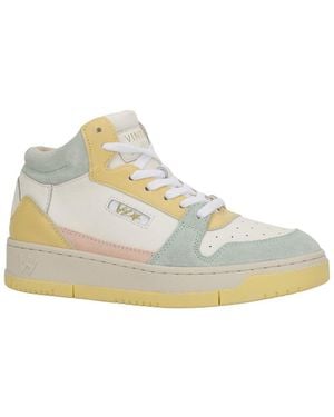 Vintage Havana Celeste 2 Leather & Suede Trainer - Multicolour