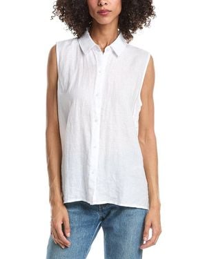 Eileen Fisher Classic Linen Shirt - White