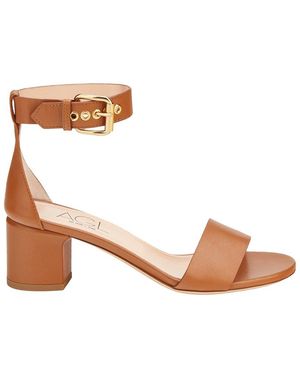 Agl Attilio Giusti Leombruni Giada Leather Sandal - Brown