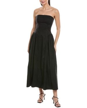 WeWoreWhat Corset Midi Dress - Black