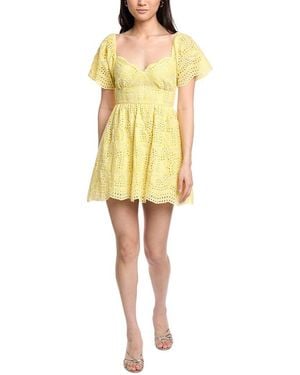 Lost + Wander Lemon Drop Mini Dress - Yellow