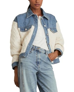Reiss Anna Denim Jacket - Blue