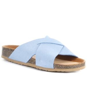 Bos. & Co. Maisie Suede Sandal - Blue