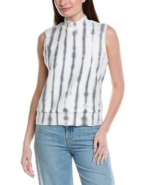 XCVI Isolde Mock Neck Tank - Blue