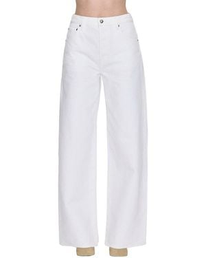 Pistola Tate Paper Wide Leg Jean - White