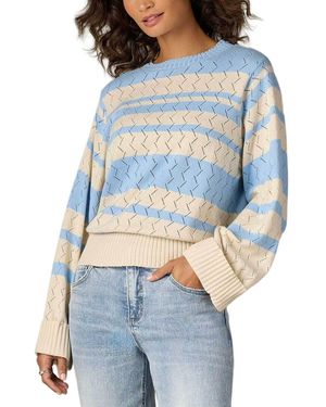 Wit & Wisdom Double Layer Round Neck Jumper - Blue