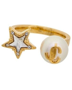 Jimmy Choo Jc Star Ring - White