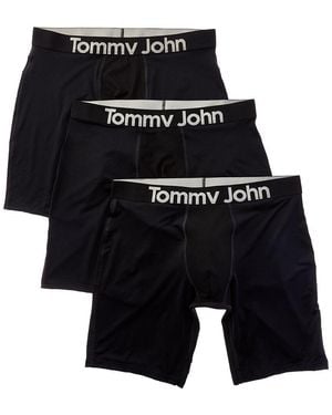 Tommy John 3Pk 360 Sport Micro 8 Boxer Brief - Black