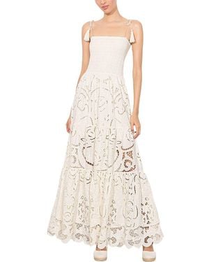 Alice + Olivia Marna Linen-Blend Maxi Dress - Natural