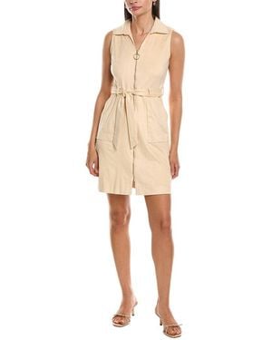 Nanette Lepore Front Zip Shirtdress - Natural