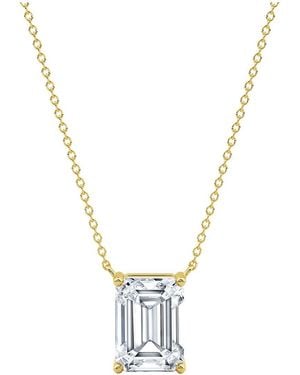 Lab Grown Diamonds 14K 4.00 Ct. Tw. Lab-Grown Diamond Necklace - Metallic