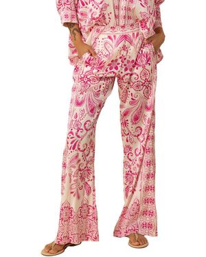 Hale Bob Frankie Silk-Blend Pant - Red