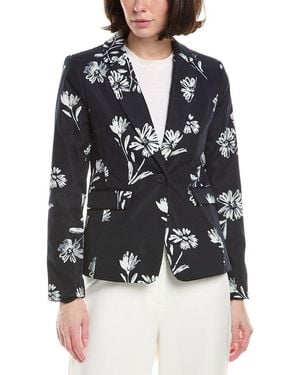 Tahari Petite Sateen Blazer - Black