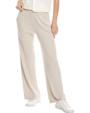 Barefoot Dreams Cozychic Ultra Lite Rib Rolled Edge Pant - White