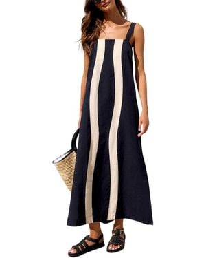 LEON GORI Sleeveless Maxi Dress - Blue