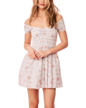 LoveShackFancy Loveshackfancy Siona Dress - Blue