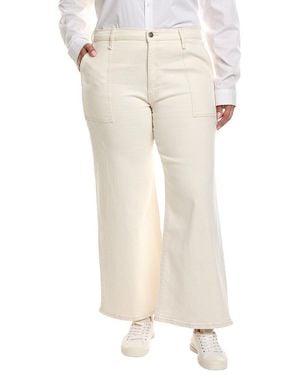 Hudson Jeans Jolene Ecru Wide Leg Ankle Jean - Natural