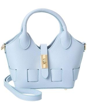 Isabella Rossetti Piper27 Leather Tote - Blue