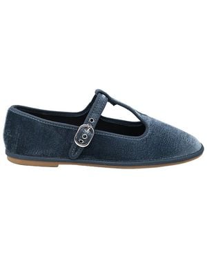 Kenneth Cole Verona Velvet Flat - Blue