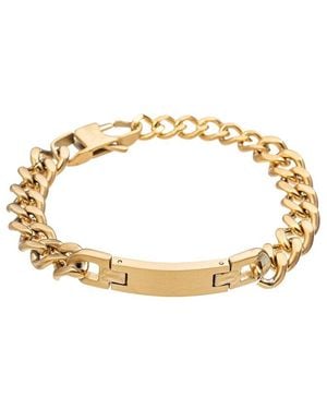Eye Candy LA Premium Collection Titanium Sean Name Tag Bracelet - Metallic