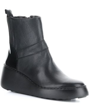 Fly London Doxe Leather Boot - Black