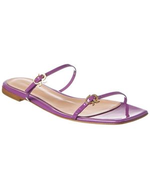Gianvito Rossi Ribbon Cruise Patent Sandal - Pink