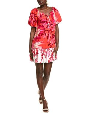 Vince Camuto Off-The-Shoulder Mini Dress - Red