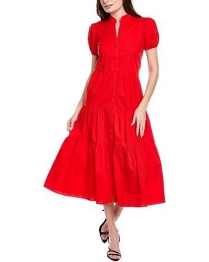 Sail To Sable Midi Dress - Red