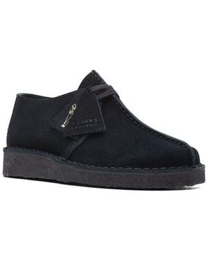 Clarks Desert Trek Suede Oxford - Black