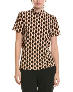 Anne Klein Printed Top - Black
