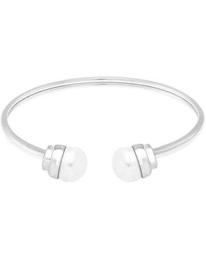 Savvy Cie 9-10Mmmm Pearl Cuff Bracelet - White