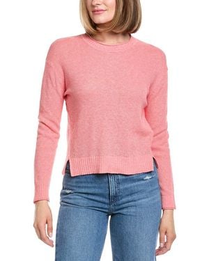 Hannah Rose Alessia Seed Stich Linen-Blend Jumper - Red