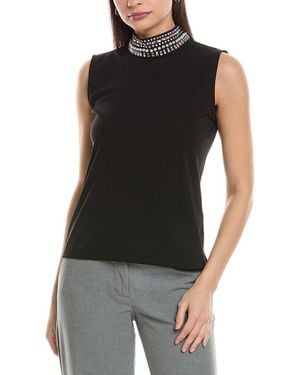 KARL LAGERFELD Embellished Blouse - Black