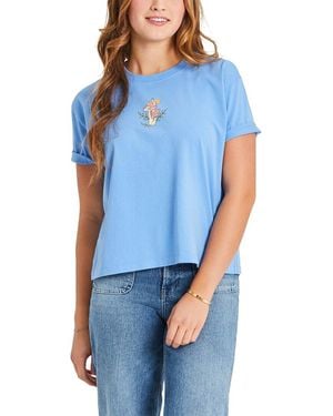 Life Is Good. Boxy Crusher T-Shirt - Blue