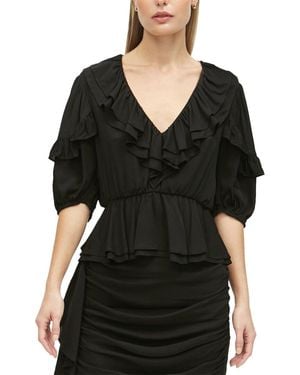 RHODE Venus Short Sleeve Top - Black