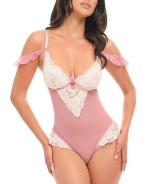Oh La La Cheri Cassandra Teddy Bra - Purple