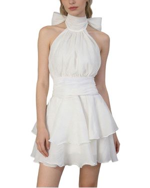 COLON DIANA Mini Dress - White