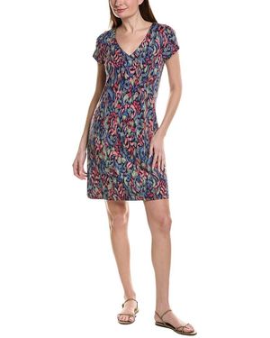 Tommy Bahama Darcy Sunlit Seas V-Neck Mini Dress - Blue