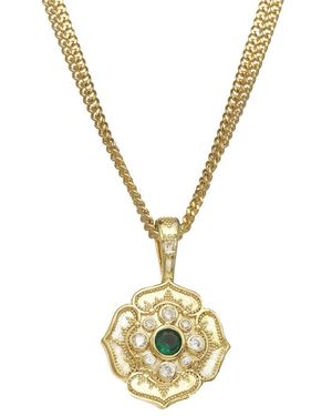 Rachel Reinhardt Jewelry Cz Pendant Necklace - Metallic