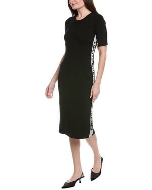 KARL LAGERFELD Logo Sheath Dress - Black