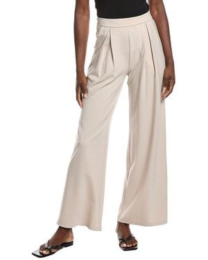 Gracia Pleated Wide Leg Pant - Natural