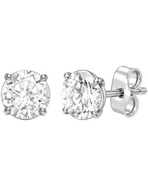Lab Grown Diamonds 14K 6.00 Ct. Tw. Lab-Grown Diamond 4 Prong Stud Earring - White