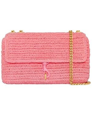 Rebecca Minkoff Edie Straw Crossbody - Pink