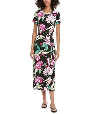 Tommy Bahama Twilight Bloom Midi Dress - Black