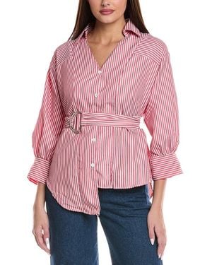 Madison Miles Button Shirt - Red