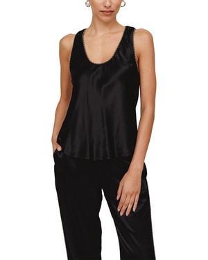 Bella Dahl Beaded Trim Tank - Black