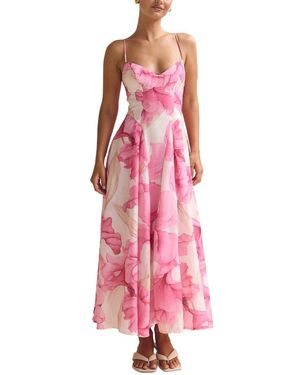 LEON GORI Sleeveless Maxi Dress - Pink