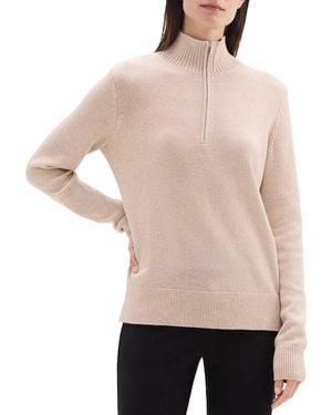 Theory Turtleneck Wool-Blend Jumper - Natural