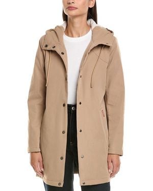 HUNTER Billie Hooded Rain Coat - Natural
